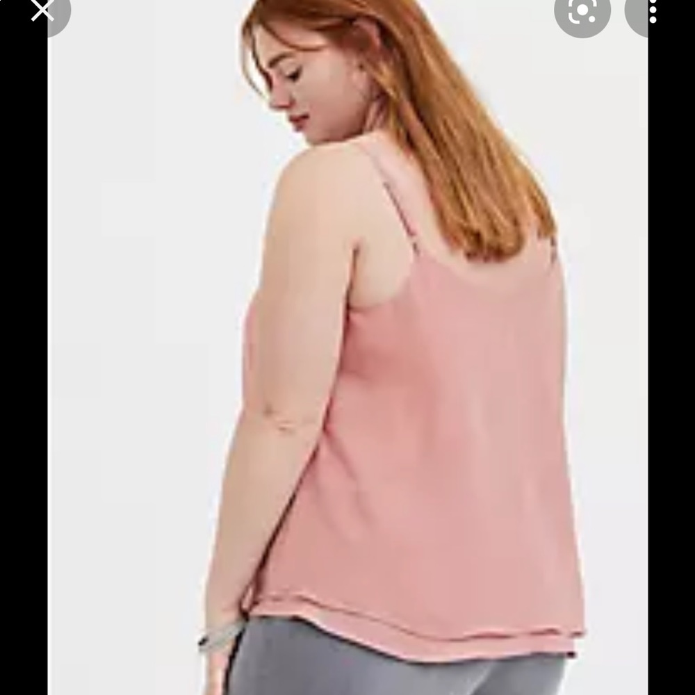 DUSTY PINK DOUBLE LAYER SWING CAMI 2 xxl